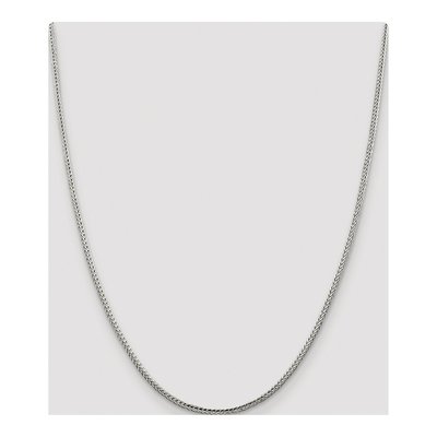 Sterling Silver 2mm Diamond-Cut Round Franco Chain – view 4