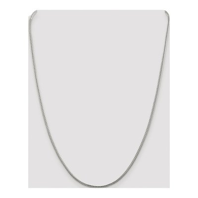 Sterling Silver 2mm Diamond-Cut Round Franco Chain – view 4