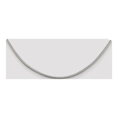 Sterling Silver 2.5mm Diamond-Cut Round Franco Chain – view 4