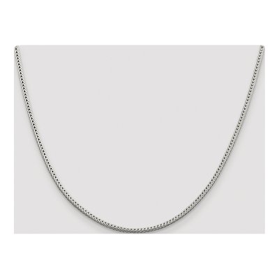 Sterling Silver 2.5mm Diamond-Cut Round Franco Chain – view 4