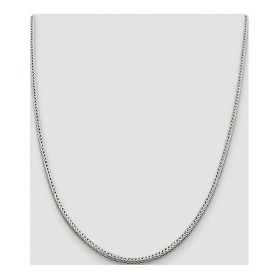 Sterling Silver 2.5mm Diamond-Cut Round Franco Chain – view 4