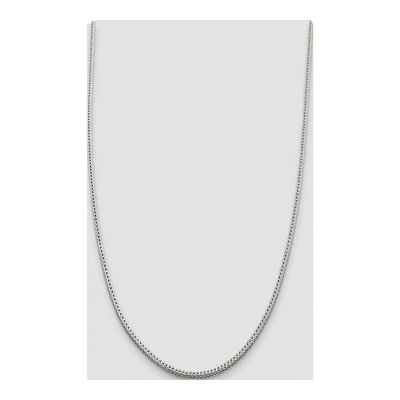 Sterling Silver 2.5mm Diamond-Cut Round Franco Chain – view 4