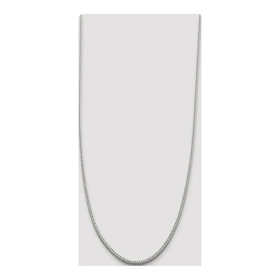 Sterling Silver 2.5mm Diamond-Cut Round Franco Chain – view 4