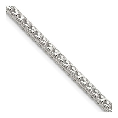 Sterling Silver 3.4mm Diamond-Cut Round Franco Chain