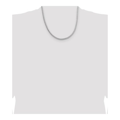 Sterling Silver 3.8mm Diamond-Cut Round Franco Chain – view 4
