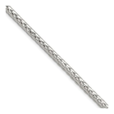 Sterling Silver 3.8mm Diamond-Cut Round Franco Chain