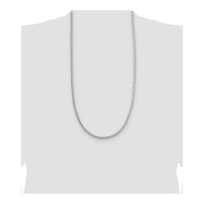 Sterling Silver 3.8mm Diamond-Cut Round Franco Chain – view 4