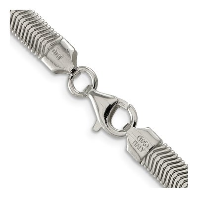 Sterling Silver 6.25mm Flat Oval Snake Chain – view 3