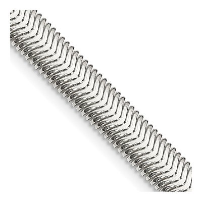 Sterling Silver 6.25mm Flat Oval Snake Chain