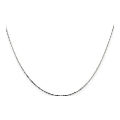 Sterling Silver 0.85mm Diamond-Cut Snake Chain – view 2