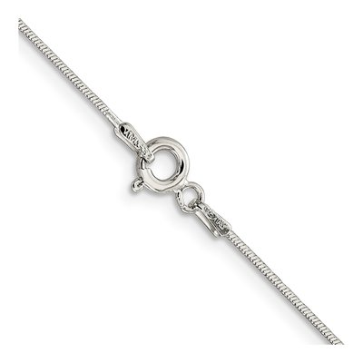 Sterling Silver 0.85mm Diamond-Cut Snake Chain – view 3