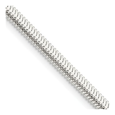 Sterling Silver 3.3mm Flat Oval Snake Chain