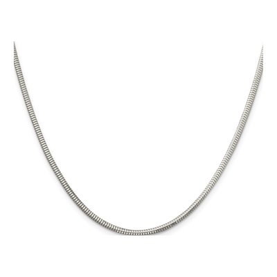 Sterling Silver 2.5mm Diamond-Cut Snake Chain – view 2