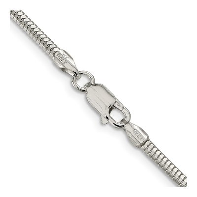 Sterling Silver 2.5mm Diamond-Cut Snake Chain – view 3
