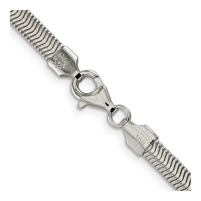 Sterling Silver 4.2mm Flat Oval Snake Chain – view 3