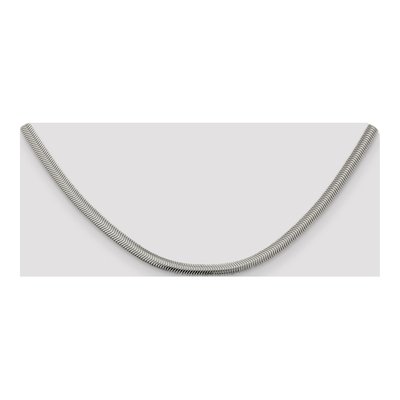 Sterling Silver 4.2mm Flat Oval Snake Chain – view 4