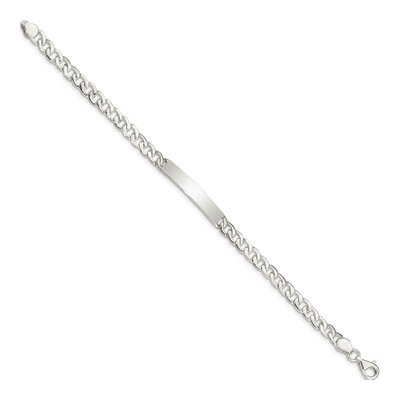 Sterling Silver Baby ID Curb Bracelet – view 4