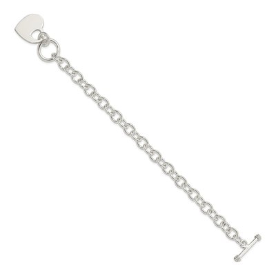 Sterling Silver Heart Bracelet – view 3