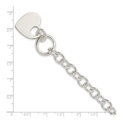Sterling Silver Heart Bracelet – view 5