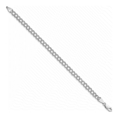 Sterling Silver Double Link Charm Bracelet – view 2