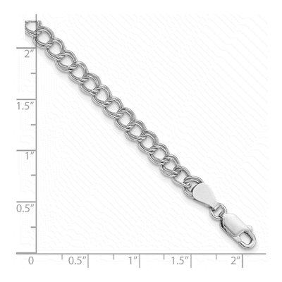 Sterling Silver Open Link Charm Bracelet – view 4