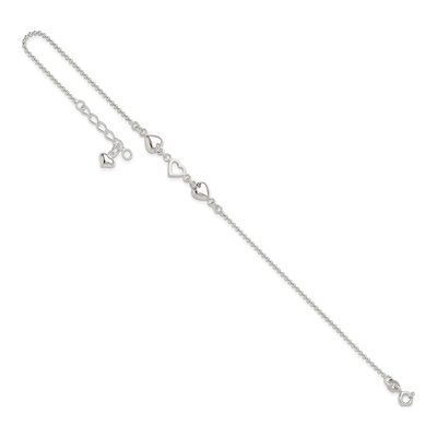Sterling Silver Heart Anklet – view 8