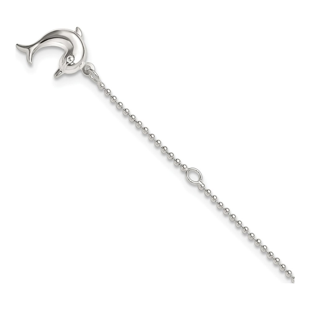 Sterling Silver Dolphin Anklet