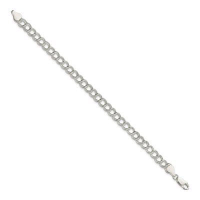 Sterling Silver Double Link Charm Bracelet – view 3