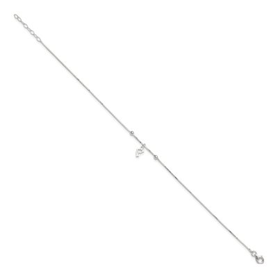 Sterling Silver Dolphin Anklet – view 3