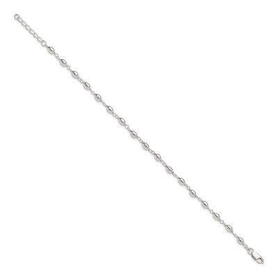 Sterling Silver Beaded Anklet – view 3