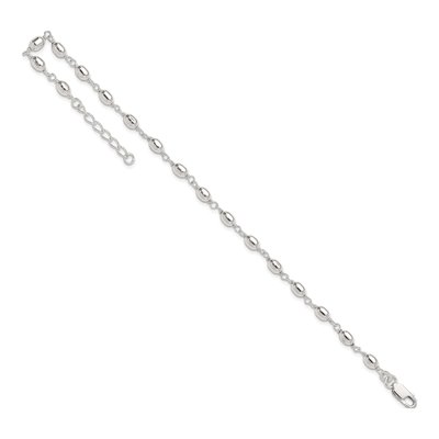 Sterling Silver Beaded Anklet – view 7