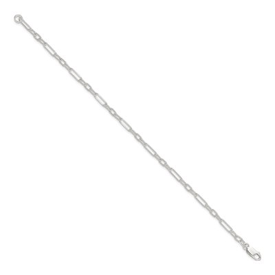 Sterling Silver 4mm Handmade Fancy Cable Chain Anklet – view 3