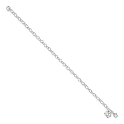 Sterling Silver Rolo Butterfly Anklet – view 3