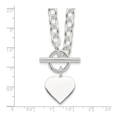 Sterling Silver Heart Pendant Necklace – view 5