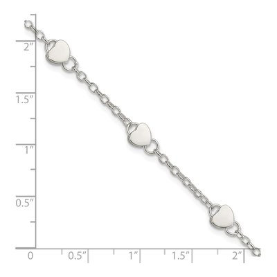 Sterling Silver Heart for Kids Bracelet – view 5