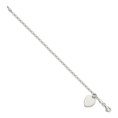 Sterling Silver Heart Bracelet – view 3
