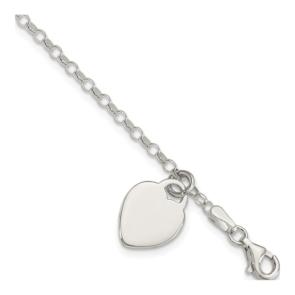 Sterling Silver Heart Bracelet
