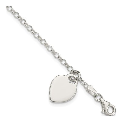 Sterling Silver Heart Bracelet