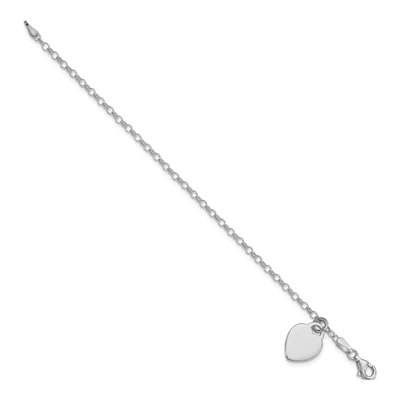 Sterling Silver Kids' Heart Bracelet – view 3