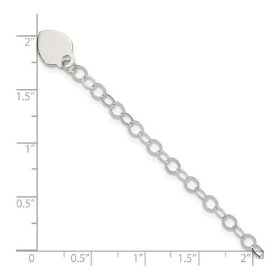 Sterling Silver Heart Kids Bracelet – view 5