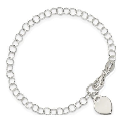 Sterling Silver Heart for Kids Bracelet – view 4