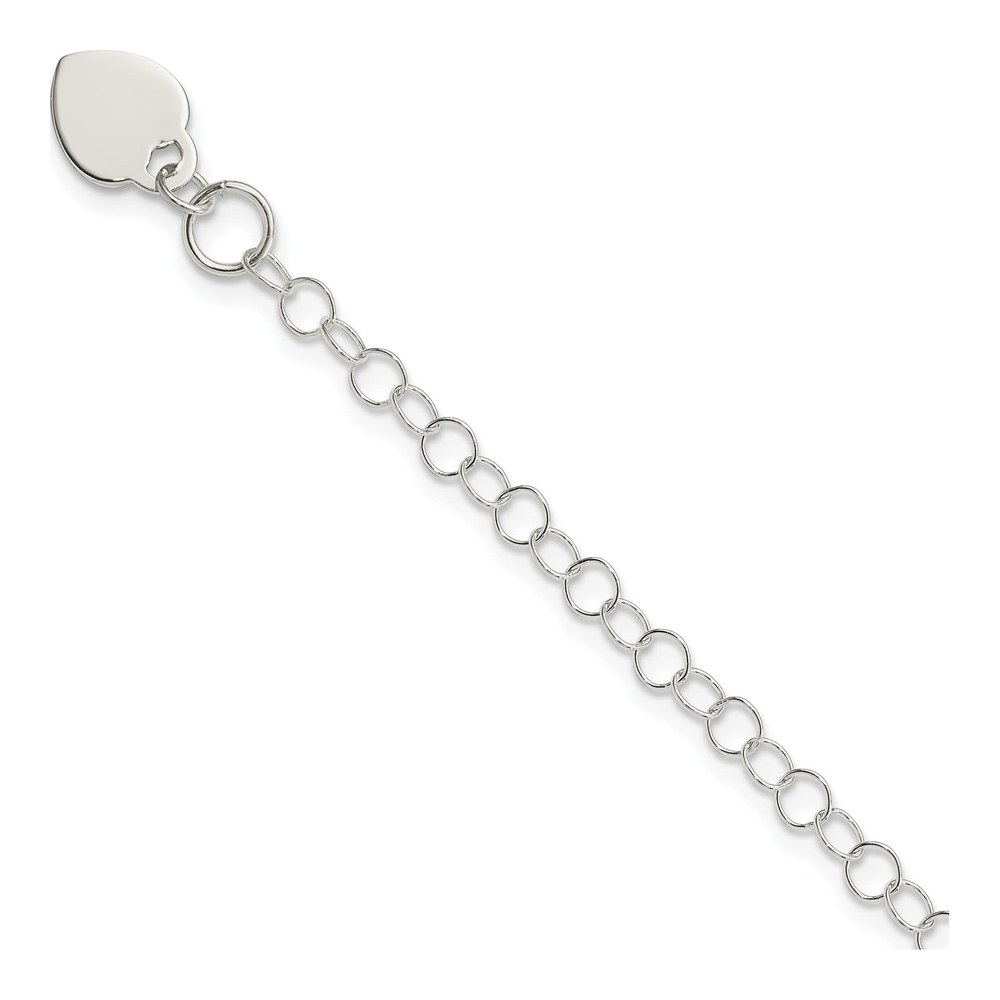 Sterling Silver Heart for Kids Bracelet