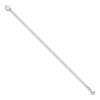 Sterling Silver Round Link Bracelet – view 3