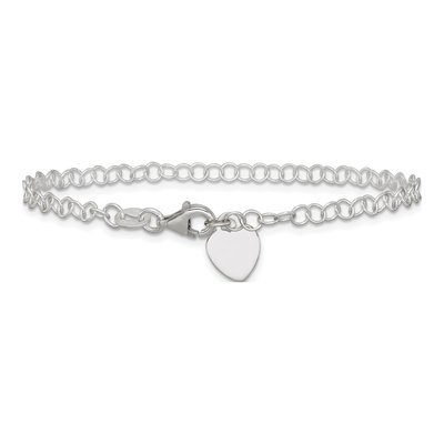Sterling Silver Round Link Bracelet – view 4