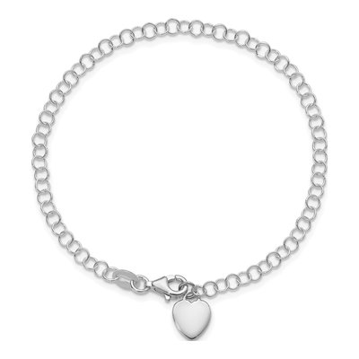Sterling Silver Round Link Bracelet – view 5