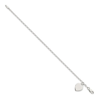 Sterling Silver Heart Bracelet – view 2
