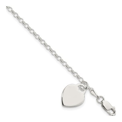 Sterling Silver Heart Bracelet