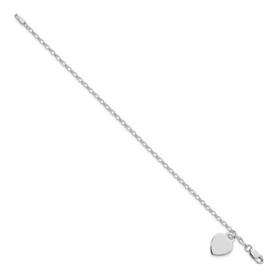 Sterling Silver Heart Bracelet – view 3