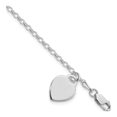 Sterling Silver Heart Bracelet