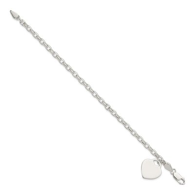Sterling Silver Heart Bracelet – view 3